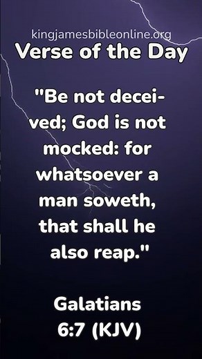 Galatians 6:7 - Most Inspiring Bible Verse Revealed!