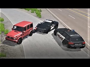 Crazy Police Chases Epic BeamNG Drive Police Chase #1