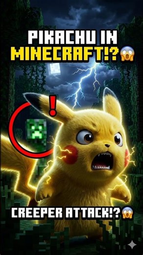Pikachu Entered Minecraft World 😳⚡ | Episode 1 | AI Animated Series
