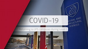Returning to UFS campuses during Level 1 of the national lockdown Look after yourselves and those around you. A message from Prof Francis Petersen, Rector and Vice-Chancellor to students and staff of the UFS. Please take care of your safety, health, and well-being! #StayHome | #StayHomeKovsies |#StaySafe | #SafeHands |#CoronavirusSA | University of the Free State