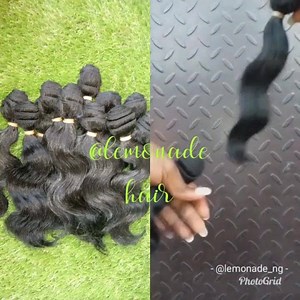 Still on the love of wavy hair. 100% human hair ✔️ No tangling ❌ No shedding ❌ Can be curled or straightened ✔️ Weave only 10k Weave with closure 14k Wig 14500 10 inches Almost sold out. Free delivery available ✔️ Pay on delivery ✔️ . . . #hair #Lemonade_ng #lemonadewigs #lemonadehair | Lemonade Hair | Facebook