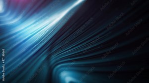 Abstract Flowing Digital Data Lines Network And Communication Loop/ 4k animation of an abstract technology wallpaper background of flowing particle lines and nodes for communication with depth of fiel