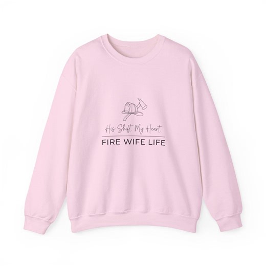 Firefighter Wife Sweatshirt – Fire Wife Crewneck Gift, Thin Red Line Apparel for Fire Dept Spouse - Etsy Canada