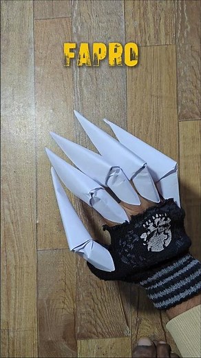 How to Make Monster Claws with Paper | Fun & Easy Craft #monster #origami #craft #shorts