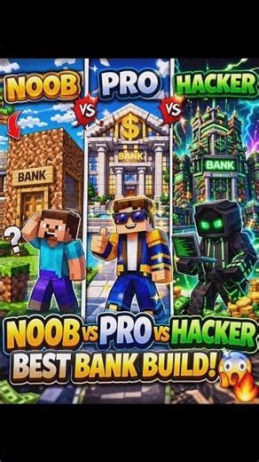 👉 Noob vs Pro vs Hacker Bank Build… You Won’t Believe the Winner! 😱🔥