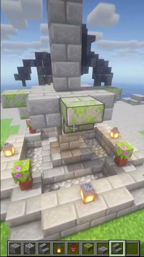 💦 Construí una FUENTE Increíble y FÁCIL en Minecraft 🤯✨#minecraft