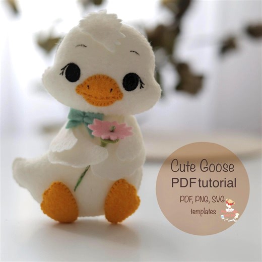 Goose Felt PDF Pattern, Farm Animal Sewing Tutorial, Cute Goose Ornament, Goose Step by Step Tutorial - Etsy Canada