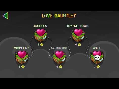 [Geometry Dash] Love Gauntlet All Levels Complete