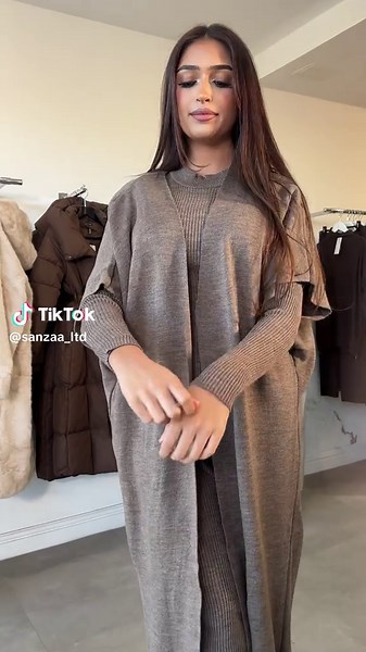 Our signature winter two-piece set — designed for comfort and style 🔥 #modestcoords #coordset #winteroutfit #modesty #modestfashion