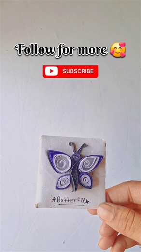 DIY Mini Butterfly 🦋 | Paper Quilling for Beginners (So Easy!)