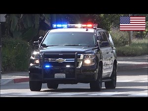 NEW Police car responding with dual sirens [Beverly Hills PD]