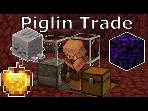 FULL 1.21 PIGLIN BARTERING FARM (100% Automatic)