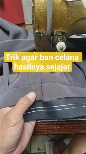 How to Sew Men’s Trouser Waistband: Perfect Zipper Alignment Tutorial menjahit ban celana pria