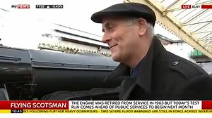 106K views · 1K reactions | The Flying Scotsman railway locomotive, which has gone through a decade-long restoration, blew off a bit of steam in our interview this morning | Sky News | Facebook