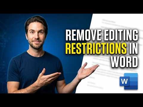 How To Remove Editing Restrictions In Word (Easy Guide)