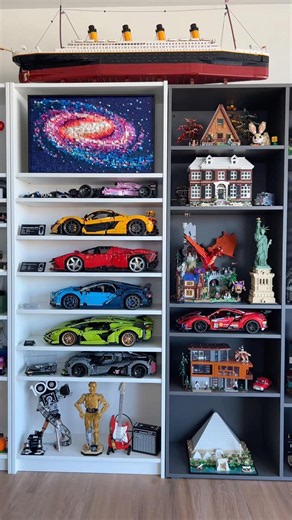 It’s the ~ details ~ LEGO shelf setup! #LEGO #Organize #Collection #Clean