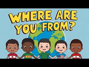 "Where Are You From? 🕊️ | Educational Song for Kids | Learn English & Explore Different Countries"