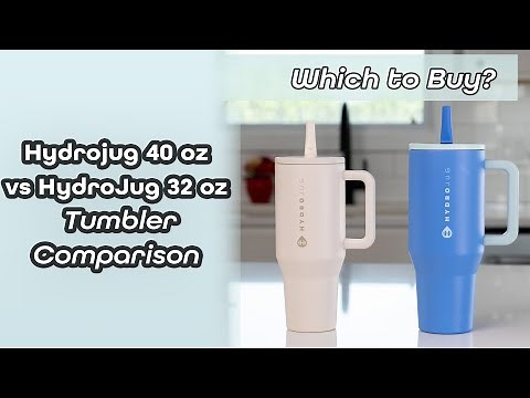 Which to Buy? 32 oz vs 40 Oz Hydrojug Traveler Compared