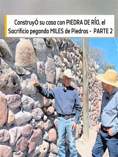 Construyó su casa con PIEDRA DE RÍO, el Sacrificio pegando MILES de Piedras - PARTE 2 #lafincademitierra #agua #campo #rancho #sierra #telepaisa #explore #shortsvideos #tiktokviral #fyp