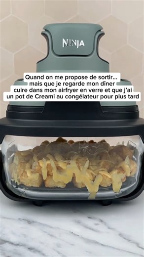 Airfryer en verre >>>> #NinjaCrispi #ninjafrance #AirFryer #airyerninja #friteusesanshuile #votrecuisine #crispi #recettefacile | Ninja Kitchen France