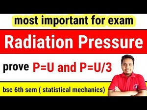 radiation pressure || radiation pressure statistical mechanics