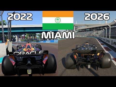 Graphical Evolution of Miami International Autodrome in Codemasters F1 Games | 2022 - 2026