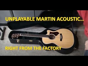 2011 Martin Acoustic Guitar needs the action lowered.. almost unplayable!