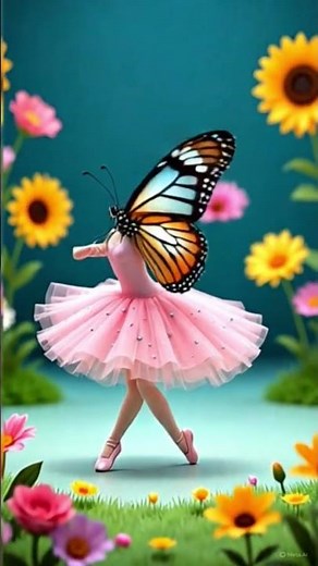 Butterfly as a ballerina