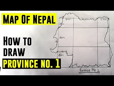 How to draw map of Nepal? | EP 2: Province No 1 (Koshi or Purbanchal) | GRID | TIMELAPSE