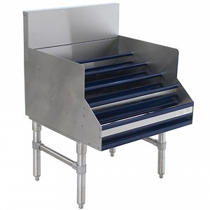 Advance Tabco PLD-2518 Prestige Series 18" Five-Tiered Stainless Steel Liquor Display Rack - 25" Deep