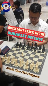 387K views · 3.1K reactions | This brilliant trick in the Budapest Defense is fast, deadly, and super effective! White falls into a sneaky tactical sequence, losing the queen in just a few moves. If you're playing against the Budapest, watch out—one small mistake and it's game over! #winningdrink #Chess #MCCP #catur #chessopenings | Mobile Chess Club Philippines | Facebook