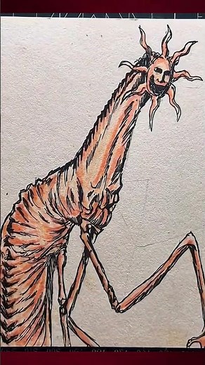 Drawing Doctor Nowhere's SUNMAN Until It Escapes Into Reality...💀(3D Horror Animation) #analoghorror