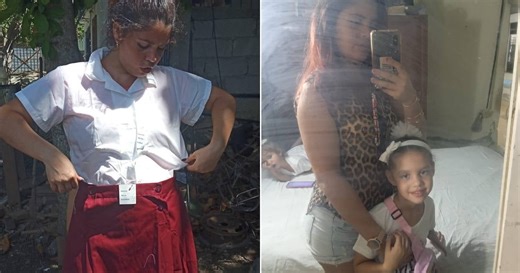 Cuban shows the uniform they gave her daughter in preschool: "It’s too big for me."