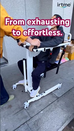 Hoyer lift,Transfer Chair,Irtme ,One touch lifts from bed to car. No more back strain. Safe for all.