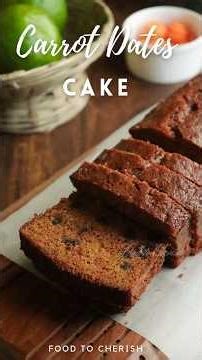 Moist Carrot dates cake #cakerecipes