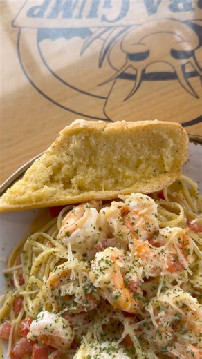Indulge in a taste of the sea with our mouthwatering “Of Course We Have Scampi”! 🤤 | Bubba Gump Shrimp Co.