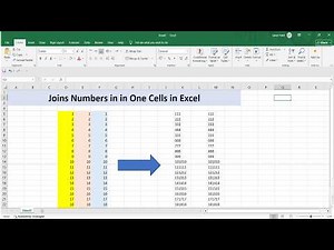 Excel Tips.Joins Numbers in in One Cells in Excel .How to Make Two Three Lines in One Cell in Excel.