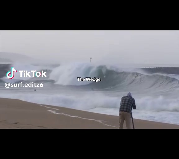 Surfing at The Wedge: Epic Waves and Wipeouts