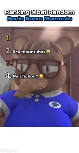 sonic boom random moments #actingchallenge