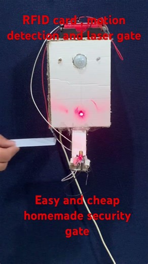 Easy to make homemade security gate #arduino #smart #youtube #automatic #project #easy #diy #shorts