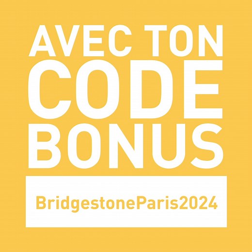 En tant que Partenaire Mondial des Jeux Olympiques et Paralympiques, Bridgestone s'associe au #ClubParis2024. Tous les mois, des challenges à relever pour gagner des points et faire le plein de récompenses. Profitez de 500 pts pour vous lancer dans l’aventure avec notre code bonus : BRIDGESTONEPARIS2024. Pour plus d'informations et inscription, rendez-vous ici > https://club.paris2024.org/home #Paris2024 | Bridgestone
