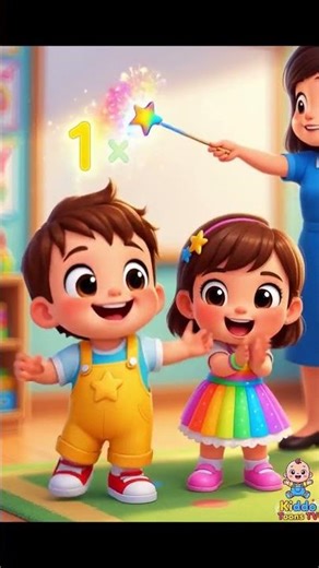 Table of 1 Song for Kids | Learn 1 Table Easy with Rhyme | Multiplication for Kids | Kiddo Toons TV