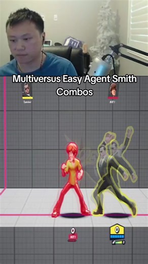 Easy Agent Smith Combos in Multiversus and the best mode in Multiversus... golf #multiversus #multiversusgame #multiversustiktok #gamingontiktok #fyp