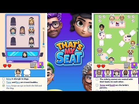 That’s My Seat Logic Puzzle Levels 1-10 IOS Gameplay