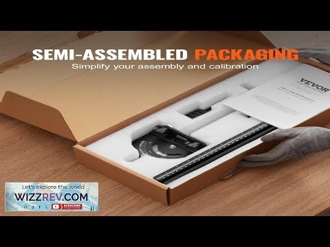 VEVOR Precision Miter Gauge Standard Slot 3 4'' x 3 8'' Aluminum Alloy Table