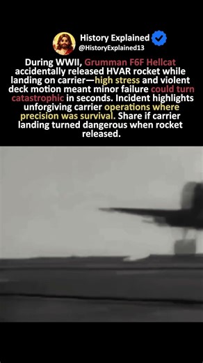 The WWII Hellcat That Accidentally Released Rocket During Carrier Landing