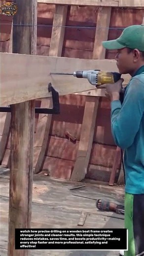 This Simple Drilling Trick Makes Boat Frames Super Strong! (So Satisfying)