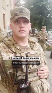 Man plays ‘Imperial March’ behind National Guard members