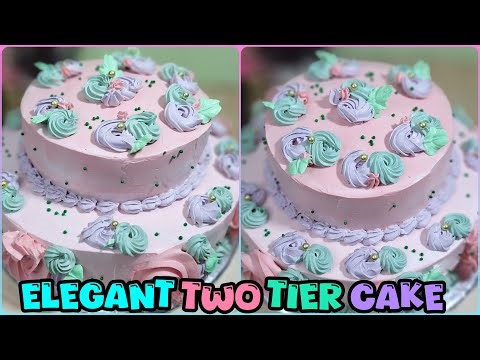 Dreamy Two-Tier Whipping Cream Cake | Perfect Wedding & Birthday Cake Design by Sweet & Spice Valley