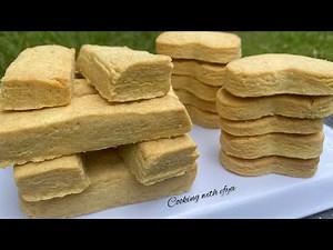EASY SHORTBREAD COOKIES RECIPE | DELICIOUS HOMEMADE SCOTTISH SHORTBREAD | EASY AIR FRYER SHORTBREAD